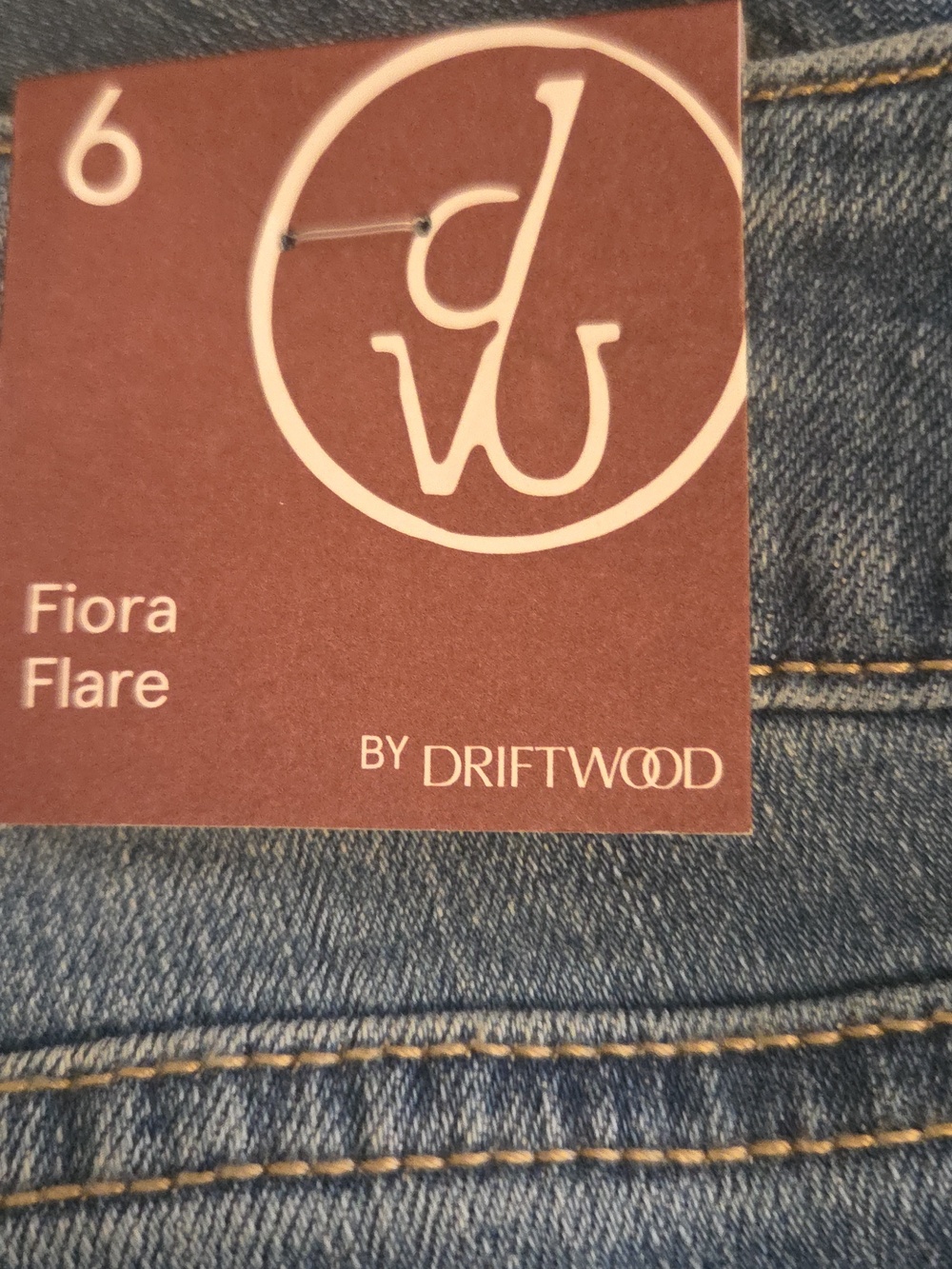Driftwood Fiora Flare Strawberry Fields Embroidered Denim Women's Jeans Size 6 - Picture 8 of 11